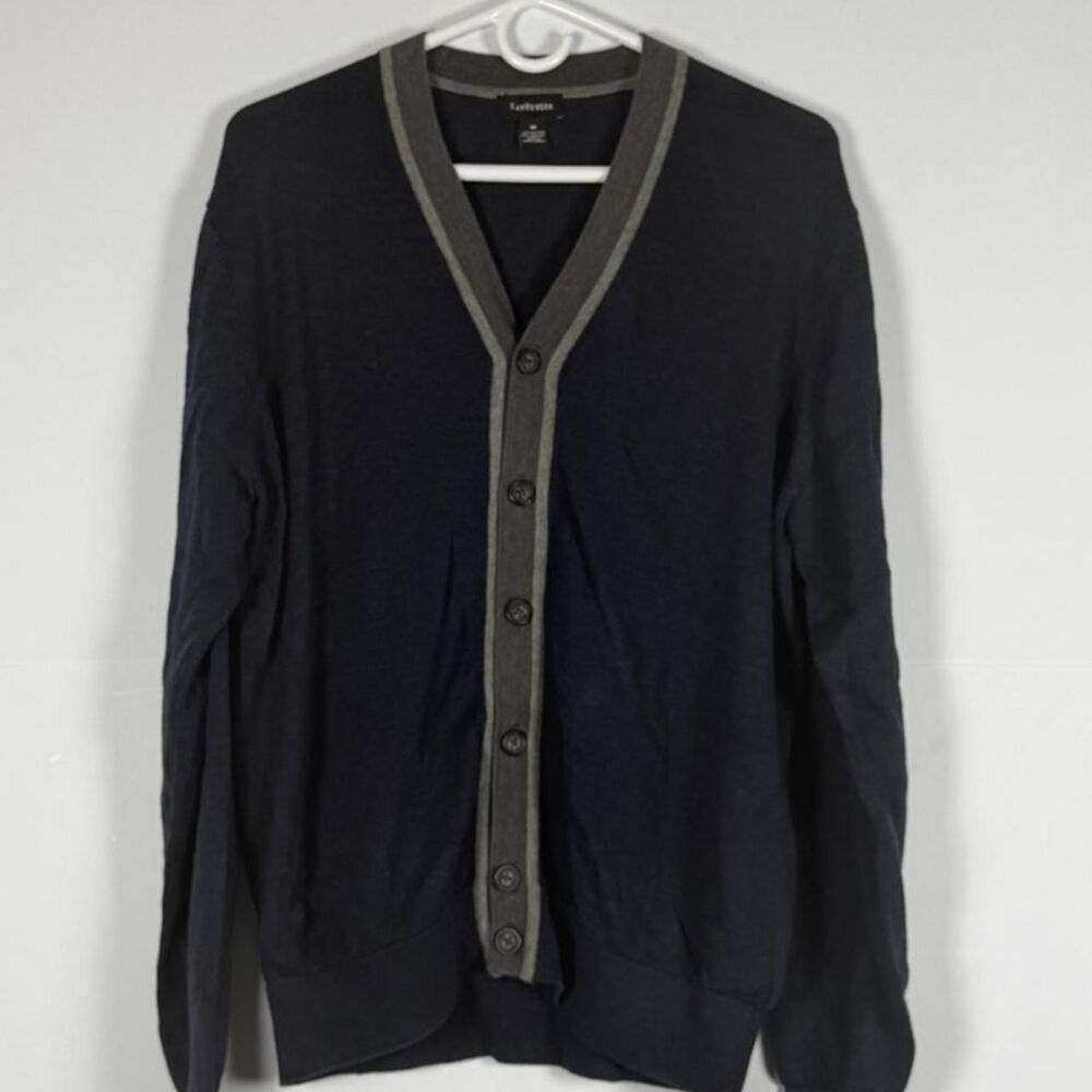Van-heusen Men's Navy and Black Cardigan
